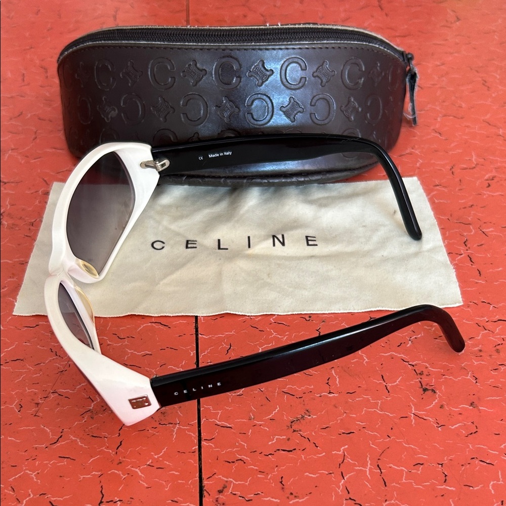 Celine White Sunglasses - Picture 4 of 4
